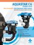 AQUASTAR C6. (Comfort 6000) Next Generation Auto Backwash Valve System. (selectable time-pressure or remote cycle start)