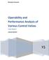 Operability and Performance Analysis of Various Control Valves