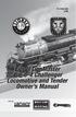 /09. Lionel LionMaster Challenger Locomotive and Tender Owner s Manual. Featuring