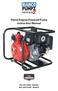 Petrol Engine Powered Pump Instruction Manual