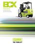 ECX 20/25/30/32 ELECTRIC 36/48 VOLT / 5000 / 6000 / 6500 lbs. (2000 / 2500 / 3000 / 3000 kg)