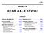 REAR AXLE <FWD> GROUP 27A 27A-1 CONTENTS GENERAL INFORMATION... 27A-2 SPECIAL TOOLS... 27A-4 ON-VEHICLE SERVICE... 27A-5 SPECIFICATIONS...