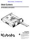 Skid Cutters AP-SC2560 & AP-SC PK Parts Manual. Copyright 2018 Printed 07/11/18