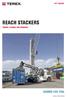 REACH STACKERS ROBUST, FLEXIBLE AND POWERFUL