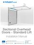Sectional Overhead Doors - Standard Lift