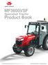 MF3600VSF. Specialist Tractor. Product Book