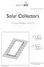 GUIDANCE NOTES. Solar Collectors. On-Roof Installation (First Fix) Please leave these instructions with the User. Baxi Heating UK Ltd 2012