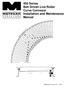 450 Series Belt Driven Live Roller Curve Conveyor Installation and Maintenance Manual