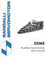 DSM5. Brushless Servomotors User manual