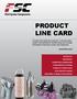 PRODUCT LINE CARD. Fluid System Components TM.