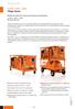 Mega Series. gas service carts L170R01 / L280R.. / L550R.. Maintenance devices for large and extra large gas compartments L170R01 / L280R.. / L550R..