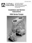 Service Manual #40. Installation and Service Instructions 4000 Series Pumps