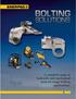 A complete range of hydraulic and mechanical tools for tough bolting applications.
