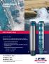 SUBMERSIBLE PUMPS. FOR 6 through 8 WELLS. 50 to 250 GPM for 6 Wells 325 GPM for 7 Wells 400 GPM for 8 Wells* 6T and 8T. Series 6P, 6T and 8T