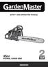 SAFETY AND OPERATING MANUAL. 45cc PETROL CHAIN SAW GM45CS3
