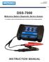 DSS-7000 INSTRUCTION MANUAL. Midtronics Battery Diagnostic Service System
