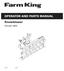 OPERATOR AND PARTS MANUAL. Snowblower. Model FK315
