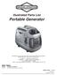 Illustrated Parts List. Portable Generator