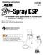 For portable spray applications of architectural paints and coatings (Specifications, page 2)