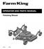 Operator and Parts Manual. Finishing Mower FK301