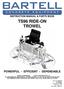 INSTRUCTION MANUAL & PARTS BOOK TS96 RIDE-ON TROWEL POWERFUL - EFFICIENT - DEPENDABLE