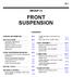 FRONT SUSPENSION GROUP CONTENTS GENERAL INFORMATION SPECIFICATIONS STRUT ASSEMBLY FRONT SUSPENSION DIAGNOSIS.