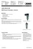 JUMO MIDAS S05. OEM Pressure Transmitter Universal. Applications. Brief description. Customer benefits. Special features