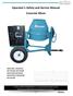 Operator s Safety and Service Manual Concrete Mixer