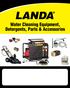 Water Cleaning Equipment, Detergents, Parts & Accessories