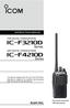 Series. Series INSTRUCTION MANUAL. VHF DIGITAL TRANSCEIVERS if3210d. UHF DIGITAL TRANSCEIVERS if4210d. The photo shows the VHF transceiver.