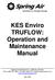 KES Enviro TRUFLOW: Operation and Maintenance Manual
