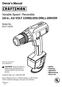 Variable Speed / Reversible 3/8 in., 9.6 VOLT CORDLESS DRILL-DRIVER