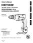 Owner's Manual. Variable Speed / Reversible PROFESSIONAL 3/8 in. CORDLESS DRILL-DRIVER. Model No