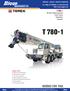 T T US t Lifting Capacity Truck Crane Datasheet Imperial. Features: T 780-1