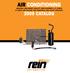 air COnditiOning Original EquipmEnt quality replacement a/c parts & Cabin air FiltErs FOr EurOpEan and asian VEhiClEs 2009 CatalOg