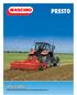 PRESTO. SPEED DISC Maximize productivity with the fastest one-pass residues management tool