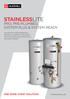 STAINLESSLITE PRO, PRE-PLUMBED, SYSTEM PLUS & SYSTEM READY ONE NAME. EVERY SOLUTION.