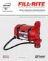 Owner s Operation and Safety Manual High Flow DC Powered Fuel Transfer Pump