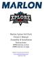 Marlon Xplore SxS Deck Owner s Manual Assembly & Installation Instructions
