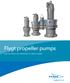 Flygt propeller pumps. For cost-effective transport of large volumes