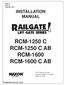RCM-1250 C RCM-1250 C AB RCM-1600 RCM-1600 C AB