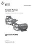 ITT. Goulds Pumps. G&L Series SSH S & M-Group 316 Stainless Steel End Suction Pumps. Engineered for life. Commercial Water.