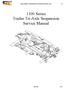 1100 Series Trailer Tri-Axle Suspension Service Manual
