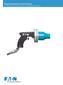 Eaton Contamination Control Products FT1455-L2 Hand Held Launcher Operating Instructions