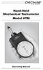 Hand-Held Mechanical Tachometer Model HTM