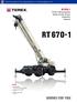 RT US t Lifting Capacity Rough Terrain Cranes Datasheet Imperial. View thousands of Crane Specifications on FreeCraneSpecs.com.