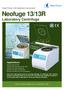 Neofuge 13/13R. Laboratory Centrifuge. Applications. Heal Force leads you to healthier life