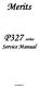 Merits. P327 series. Service Manual. Oct V1