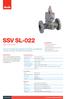 SSV SL-022 Safety Shut-off Valve