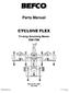 BEFCO. Parts Manual CYCLONE FLEX. Tri-wing Grooming Mower Manual B July BEFCO PM (US) Printed on December 11, 2010